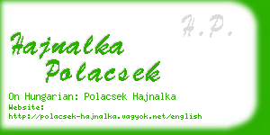 hajnalka polacsek business card